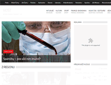Tablet Screenshot of most.regiony24.cz
